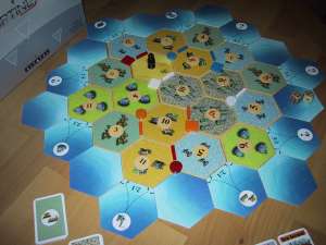 The communication in Catan - Spielplan